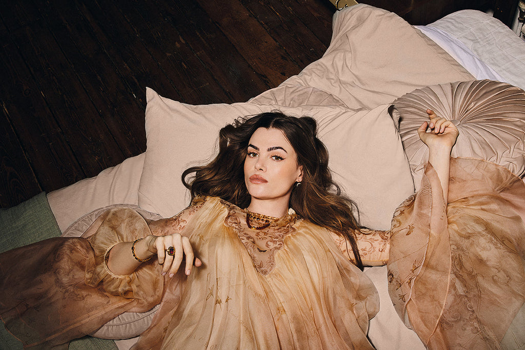 Rachel Simpson shoes  featured in latest Hello! Fashion magazine